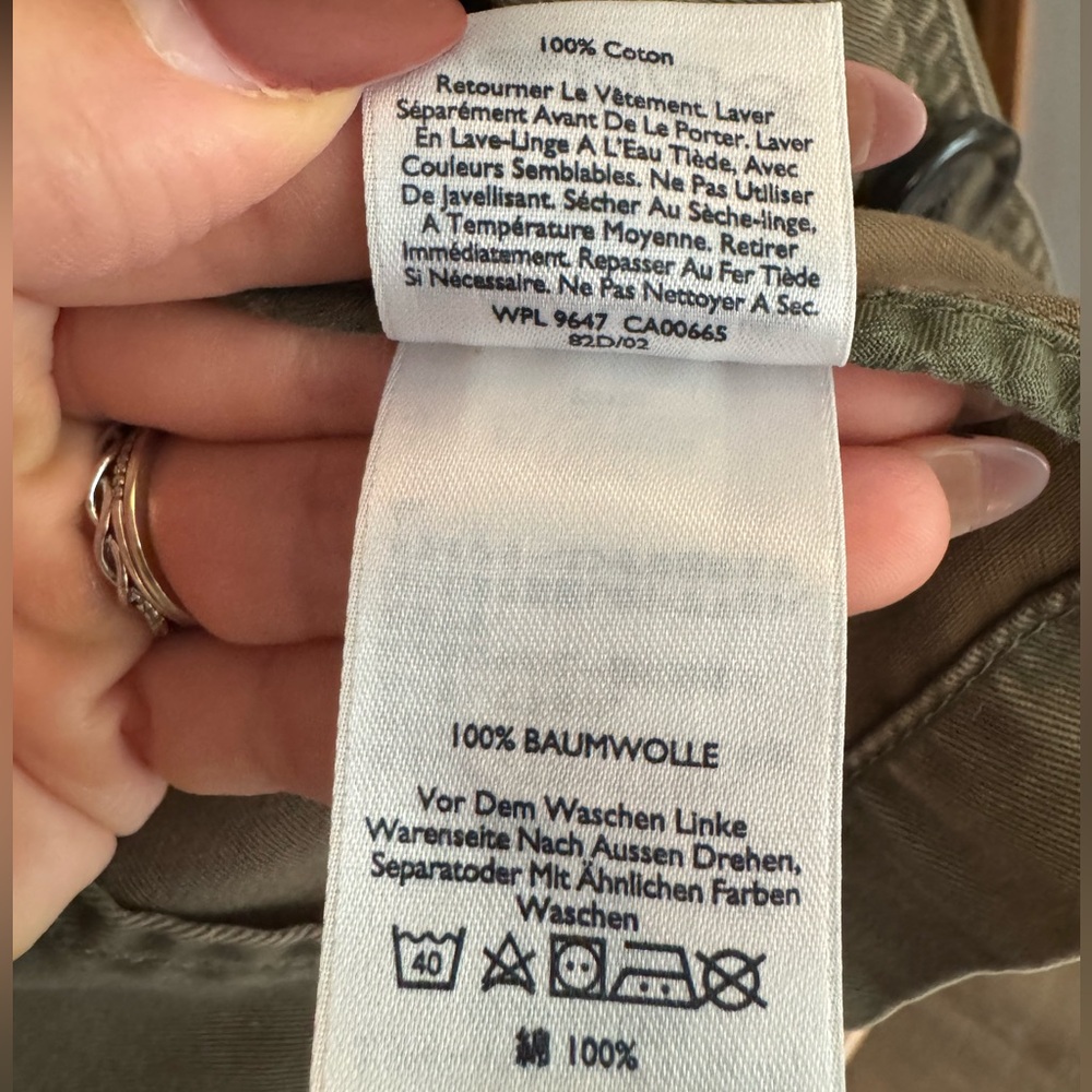 Eddie Bauer Women’s Medium Green 100% Cotton Military Utility Jacket - Picture 10 of 11
